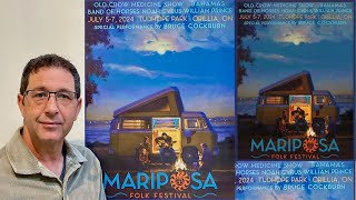 Artist Tony Bianco discusses the creation of the Poster for the 2024 Mariposa Folk Festival [upl. by Ingeborg63]