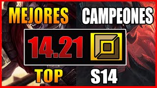 MEJORES CAMPEONES TOP S14  SUBIR ELO 2024  TIER LIST S  GUÍA LOL 1421  lol [upl. by Ahseka]