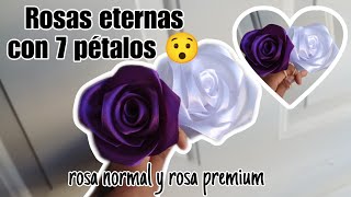 Como hacer rosas eternas  Rosa eterna con 7 pétalos rosaseternas floreseternas [upl. by Bradlee]