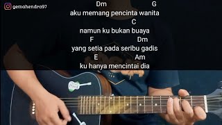 Kunci Gitar PECINTA WANITA  Irwansyah  Chord Gampang [upl. by Kalindi]