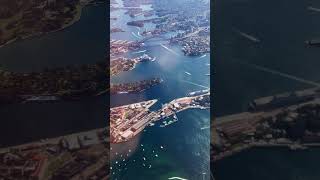 FLY OVER SYDNEY HARBOUR travel australia operahouse harbourbridge [upl. by Satsoc]