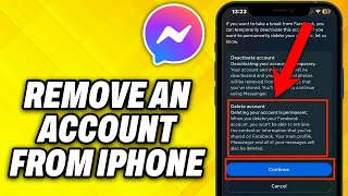 How To Remove An Account From Messenger On iPhone 2024 [upl. by Dominik]