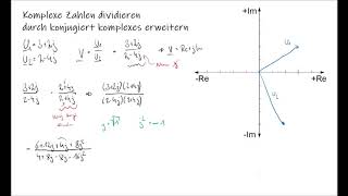 Komplexe Division durch konjugiert komplex erweitern [upl. by Vicky976]