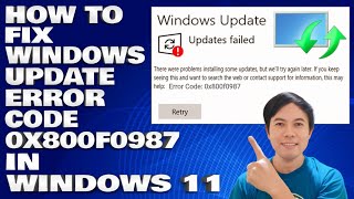 How To Fix Windows Update with Error Code 0x800f0987 in Windows 11 [upl. by Esnohpla67]