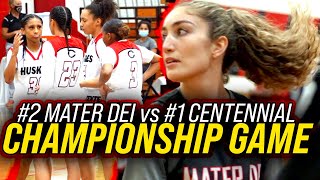 1 VS 2 UNDEFEATED Girls Teams CHAMPIONSHIP Goes To FINAL SECONDS Centennial VS Mater Dei [upl. by Weiner]