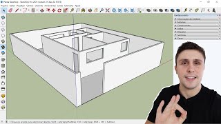 Aprenda a modelar no SketchUp em 30 minutos  Aula Básica [upl. by Hegarty]