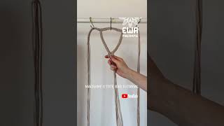 DIY MACRAME „V” TOTE BAG  MACRAME TUTORIAL  How to make macramé bag [upl. by Lertnom]