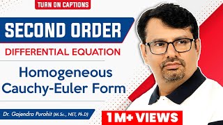 Homogeneous cauchyeuler Second Order Differential Equations By GP Sir [upl. by Raoul]