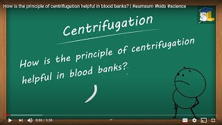 CENTRIFUGATION SEPARATION TECHNIQUES  CLASS 9 NCERT BY Mrs MRIGA CHHIBBER [upl. by Patin219]