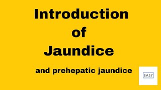 HEPATIC DISORDERS LIVER DISEASES 4  Introduction of Jaundice and prehepatic jaundice [upl. by Taddeusz183]