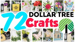 72 BEAUTIFUL Dollar Tree DIY Crafts For Home Decor [upl. by Nnagem]