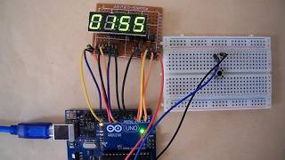 Interfacing Arduino with 7segment display  4 digit counter [upl. by Cantone]