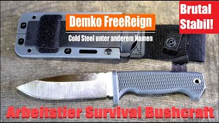 Demko Freereign I Cold Steel I Arbeitstier I brutal stabil I Cooler Allrounder untermesserung [upl. by Inoek]