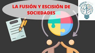 LA FUSIÓN Y ESCISIÓN DE SOCIEDADES [upl. by Ninazan332]