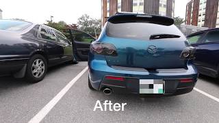 2008 Mazda 3 23L Resonator and Muffler Delete Before amp After [upl. by Stegman]