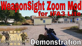 WeaponSight Zoom Mod Demonstration  Arma 3 WW2 IFA3 Lite [upl. by Leschen]