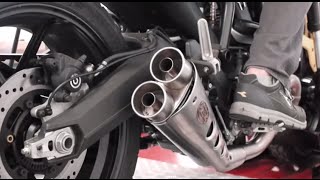 Scrambler Ducati exhaust Zard sound test [upl. by Camilia]