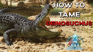 ARK Survival Ascended  How to tame a DEINOSUCHUS ARK Additions [upl. by Culley]