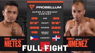 FULL FIGHT NIETES VS JIMENEZ  PANOORIN PAPANO GUMAMIT NG PINAGBABAWAL NA TEKNIK ANG PUERTO RICAN [upl. by Ahsiret]