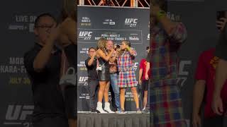 Amanda Nunes Face Off With Julianna Pena UFC 277 [upl. by Jarib]