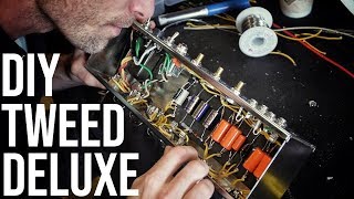 How to build 6V6 Boutique tube guitar amp start to finish Homebrew kit [upl. by Seravaj799]