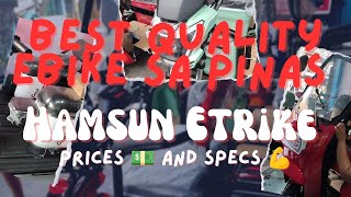 HAMSUN Etrike 🛵  Updated 2023 Pricelist and Installment Plans 💵 [upl. by Noiek]