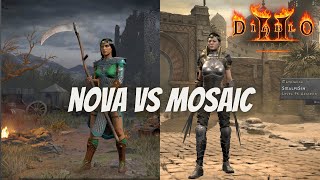 Which Build is Faster Nova Sorceress or Mosaic Assassin  Diablo 2 Resurrected [upl. by Lilak552]