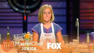 Sarahs Moment Of Truth The Molten Lava Cake  Season 1 Ep 1  MASTERCHEF JUNIOR [upl. by Alaikim962]