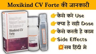 moxikind cv forte dry syrup uses  price  composition  dose  side effects  review  in hindi [upl. by Skippie]