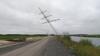 Sprengung Strommast in Haltern am 17092024 [upl. by Araik]