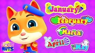 Months Of The Year Kids Songs and Educational Videos for Preschoolers [upl. by Renba]