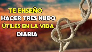 COMO Hacer 3 Nudos Basicos que Te Facilitaran la Vida✅Manualidades knots [upl. by Swarts782]