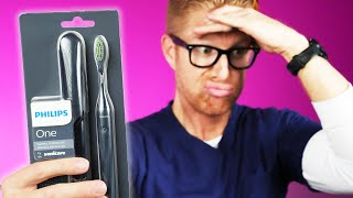 Dentist Exposes the PHILIPS ONE Toothbrush By Sonicare Philips One Electric Brush Review [upl. by Yasu868]