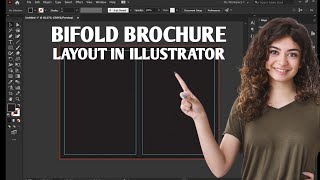 Bi fold Brochure Layout illustrator  bifold brochure size [upl. by Etan911]