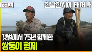 다큐 ‘가족’ 145회上 한날한시에 태어나 갯벌에서 75년 함께한 쌍둥이 형제 [upl. by Seedman]