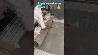 My house Apply sunmica on doors part1 shortsvideo shorts carpenter viral [upl. by Anelim]