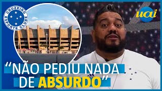 Hugão comenta acordo do Cruzeiro com o Mineirão [upl. by Davy]