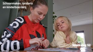 Schoonmaken tandarts en kinderboerderij Familie Elting Weekvlog 52 [upl. by Neltiac]