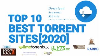 Top 10 Best torrents Websites Free2020 Games Seasons Movies [upl. by Erdnaxela]