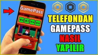 Robloxta Gamepass Nasıl Yapılır MOBİL  TELEFON  Roblox Pls Donate Nasıl Yapılır [upl. by Huntington491]