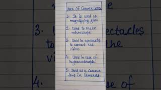 Uses of Convex Lens and Concave lense Class 10th  Physics [upl. by Drusy]