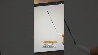 PROCREATE TIP Straighten Lines with Different Weights [upl. by Elka]