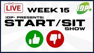 Week 15 StartSit Show  Fantasy Football QampA [upl. by Maillliw]