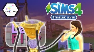 THUISWERKEN MET WATERPIJP  Sims 4 Stedelijk Leven Lets Play  Deel 4 [upl. by Zantos]