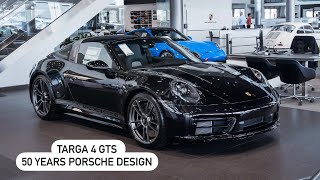 NEW 2024 Jet Black Porsche 911 Targa 4 GTS 50 Years Porsche Design  1 of 750 units [upl. by Kallista]