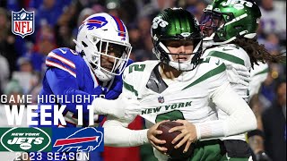 New York Jets vs Buffalo Bills  2023 Week 11 Game Highlights [upl. by Olegnalehcim]