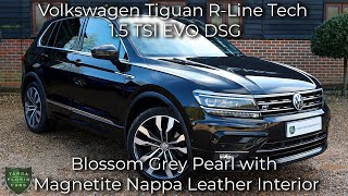 Volkswagen Tiguan RLine Tech 15 TSI EVO DSG registered September 2019 69 in Deep Black Pearl [upl. by Gnos]