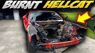 Dodge Challenger SRT Hellcat Rebuild Burn Cleanup [upl. by Eimmis976]