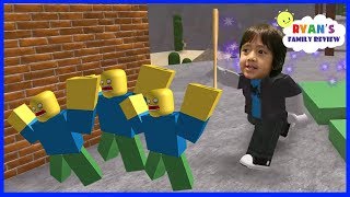 ROBLOX Noob Invasion Lets Play with Ryans Family Review [upl. by Ayalat96]