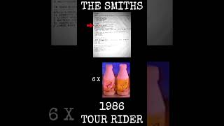 The Smiths 1986 Tour Rider 2  Morrisseys Dressing Room [upl. by Dewey]